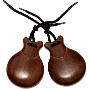 CASTAÑUELAS JALE DE IMITACIÓN BUBINGA NATURAL DEL Nº 5