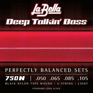 JUEGO DE CUERDAS PARA BAJO DEEP TALKIN´BLACK NYLON LIGHT