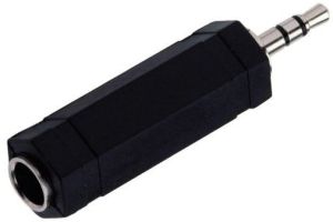 ADAPTADOR JACK STEREO 1/4 HEMBRA-MINI JACK STEREO 3,5 MM A093