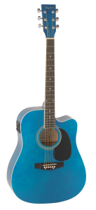 GUITARRA ACÚSTICA DAYTONA A411CE ELECTRIFICADA AZUL 