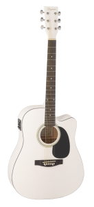 GUITARRA ACÚSTICA DAYTONA A411CE ELECTRIFICADA BLANCA