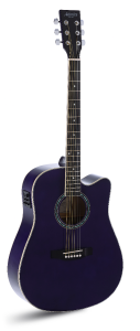 GUITARRA ACÚSTICA ADMIRA TENNESSEE MORADA SATINADA