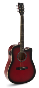 GUITARRA ACÚSTICA ADMIRA TENNESSEE ROJA SATINADA