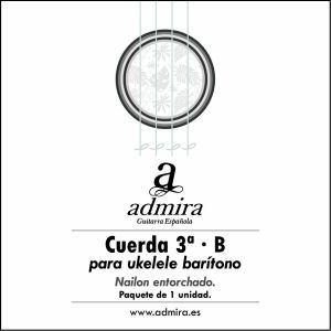 3ª CUERDA ADMIRA PARA UKELELE BARITONO NAILON ENTORCHADO CA503UKB