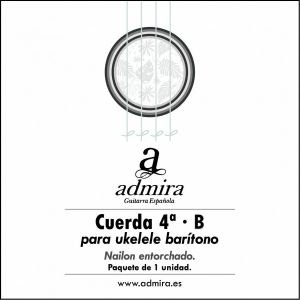 4ª CUERDA ADMIRA PARA UKELELE BARITONO NAILON ENTORCHADO CA504UKB