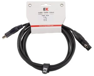 CABLE EK AUDIO USB/XLR HEMBRA 3 m