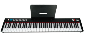 PIANO DE ESCENARIO PORTABLE CON BATERIA RECARGABLE NEGRO EK EKT88BK 
