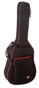 FUNDA EK PARA GUITARRA ACÚSTICA DE 10mm ROJA 