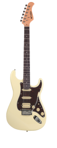  GUITARRA ELÉCTRICA PRODIPE SERIE ST83-RA STRATOCASTER BLANCO VINTAGE 