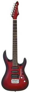 GUITARRA ARIA MAC-STD ROJO METALIZADO