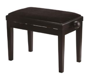 BANQUETA AMADEUS REGULABLE PARA PIANO NEGRO MATE