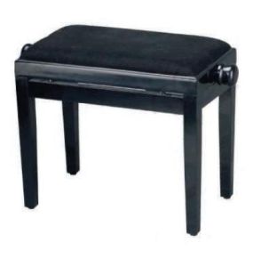 BANQUETA REGULABLE PARA PIANO NEGRO BRILLO