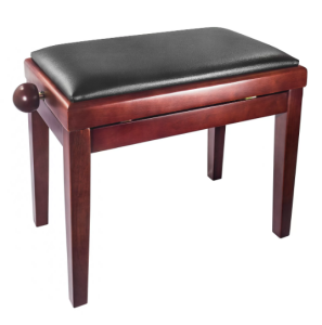 BANQUETA REGULABLE PARA PIANO MARRÓN MATE PB006