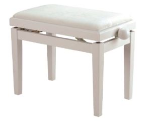 BANQUETA REGULABLE PARA PIANO BLANCO MATE PB007
