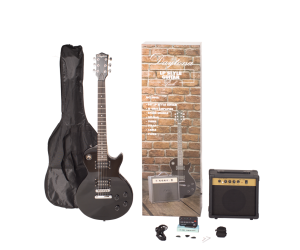 PACK DE GUITARRA ELÉCTRICA DAYTONA TIPO LES PAUL NEGRO