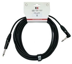 CABLE PARA GUITARRA EK JACK-JACK RECTO-ACODADO 6M