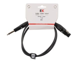 CABLE EK AUDIO PARA MICRÓFONO JACK - XLR HEMBRA 1 M