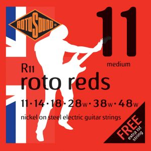 JUEGO DE CUERDAS ROTOSOUND PARA GUITARRA ELÉCTRICA 11-48