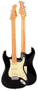 GUITARRA ELÉCTRICA PRODIPE SERIE ST80-MA STRATOCASTER NEGRA
