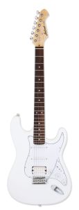 GUITARRA ELÉCTRICA ARIA SERIE STG-004 BLANCA