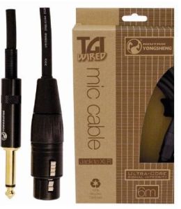 CABLE TGI PARA MICRÓFONO JACK-XLR HEMBRA 6M