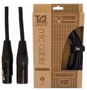 CABLE TGI PARA MICROFONO XLR-XLR HEMBRA 6M