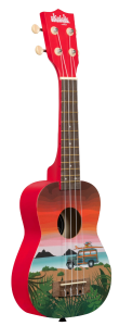 UKELELE SOPRANO SERIE UKADELIC GRAPHIC TOP SURF