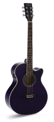 GUITARRA ACÚSTICA ADMIRA INDIANA MORADA SATINADA