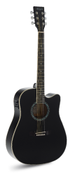 GUITARRA ACÚSTICA ADMIRA TENNESSEE NEGRA SATINADA