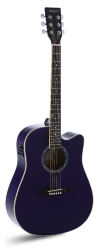 GUITARRA ACÚSTICA ADMIRA TENNESSEE MORADA SATINADA