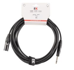 CABLE EK AUDIO PARA MICRÓFONO JACK - XLR MACHO 6 M