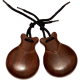 CASTAÑUELAS JALE DE IMITACIÓN BUBINGA NATURAL DEL Nº 6