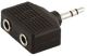 ADAPTADOR DUAL MINIJACK STEREO 3,5 MM HEMBRA X 2 - MINIJACK STEREO 3,5 MM A107