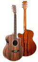 GUITARRA ACÚSTICA DAYTONA ELECTRIFICADA A401CE MINI JUMBO ÉBANO