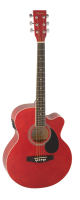GUITARRA ACÚSTICA ELECTRIFICADA DAYTONA A401CERD ROJA