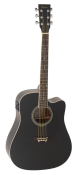 GUITARRA ACÚSTICA DAYTONA A411CE ELECTRIFICADA NEGRA 