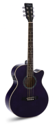 GUITARRA ACÚSTICA ADMIRA INDIANA MORADA SATINADA