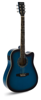 GUITARRA ACÚSTICA ADMIRA TENNESSEE AZUL BRILLO