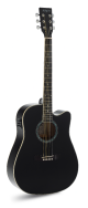 GUITARRA ACÚSTICA ADMIRA TENNESSEE NEGRA SATINADA