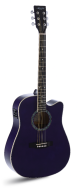 GUITARRA ACÚSTICA ADMIRA TENNESSEE MORADA BRILLO