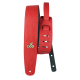 CORREA PARA GUITARRA Y PARA BAJO BASSO SERIE ECO VEGANA ROJA