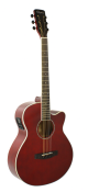 GUITARRA ACÚSTICA DAYTONA MINI JUMBO ROJA