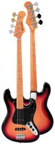  BAJO PRODIPE SERIE JB80-MA JAZZ BASS SUNBURST