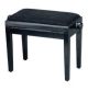 BANQUETA REGULABLE PARA PIANO NEGRO BRILLO
