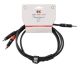 CABLE EK MINI JACK - RCA 3 METROS
