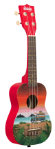 UKELELE SOPRANO SERIE UKADELIC GRAPHIC TOP SURF