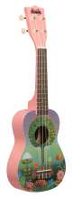UKELELE SOPRANO SERIE UKADELIC GRAPHIC TOP JARDIN