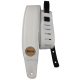 CORREA BASSO PARA GUITARRA Y BAJO SERIE CUERO BLANCO